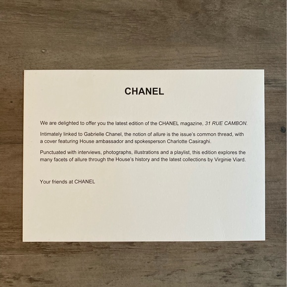 CHANEL Magazine 2021 Issue 22 with Chanel Card Stock Letter - Picture 2 of 4